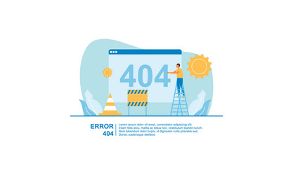 concept 404 error page vector image