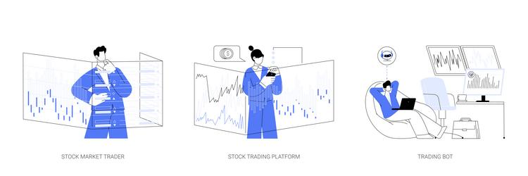 stock market abstract concept vector