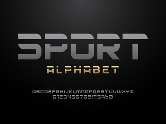 Modern Abstract Alphabet Set vector image