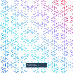 abstract line flower style pattern background vector image