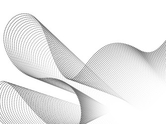 Dynamic Particle Wave Abstract vector image