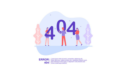 Concept 404 error page vector