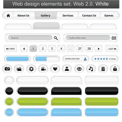 Web navigation templates Royalty Free Vector Image