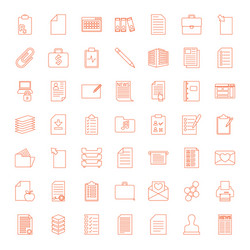 49 document icons vector