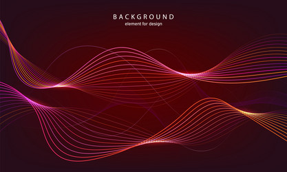 abstract wave background element for design vector image