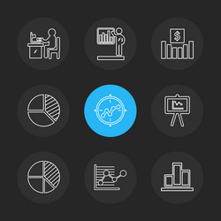 chart graph percentage navigation share eps vector image