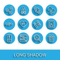 set line incoming call on mobile chat messages vector image