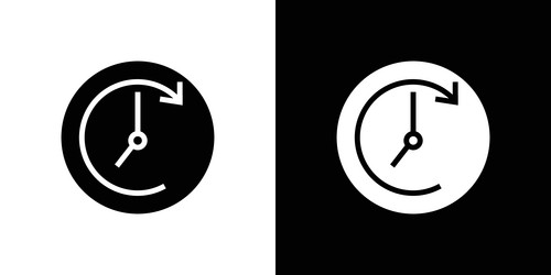 counterclockwise rotation icon simple symbol vector image