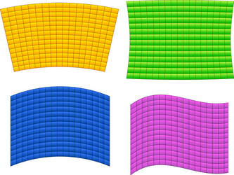 different distorted elements vector image