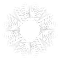 dynamic circle shape particles trendy abstract vector