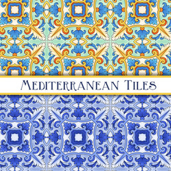 Mediterranean Tile Pattern Royalty Free Vector Image