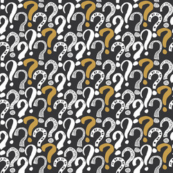 questions marks seamless pattern hand drawn vector