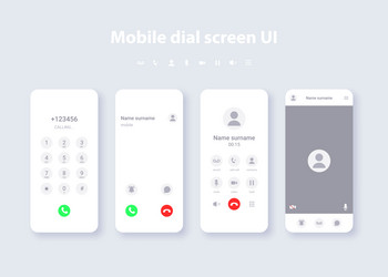 Smartphone user interface concept template design vector