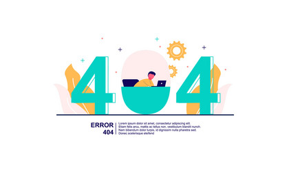 concept 404 error page vector image