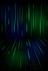 stream of binary code design vector image