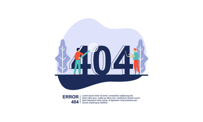 concept 404 error page vector image