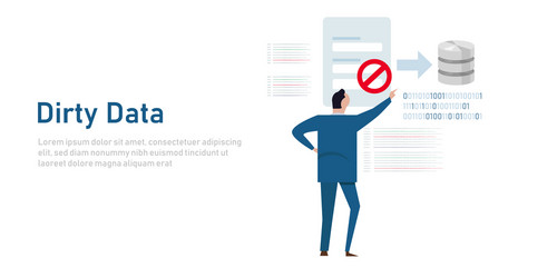 Dirty data input into database restriction vector