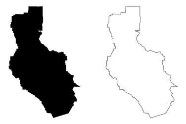 Lake County California Map Vector Image