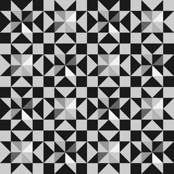patchwork block template black and white vector image