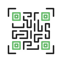 Qr code icon image vector