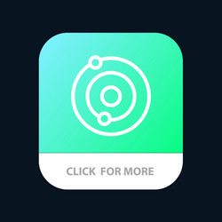 solar system universe mobile app button android vector image