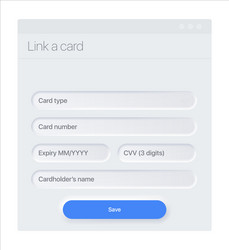 cart payment methods design layout uiux vector image