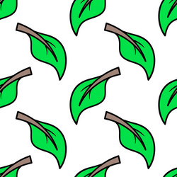 Leaf seamless pattern textile print repeat vector