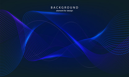 Abstract wave background element for design vector