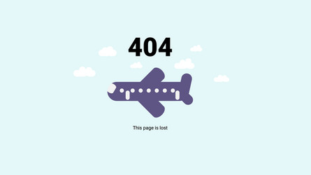 day web master oops error 404 vector image