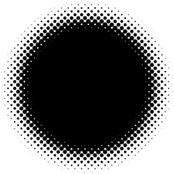 halftone pattern texture circles dots screentone vector image