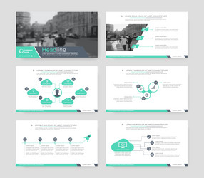 infographic elements for presentation templates vector image