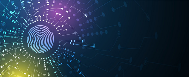 technology data background idea of global vector image