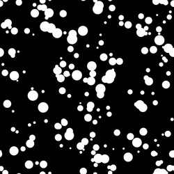 black abstract background with circles vector image