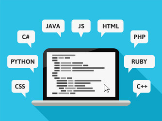 Programming Languages & Code Concepts vector image