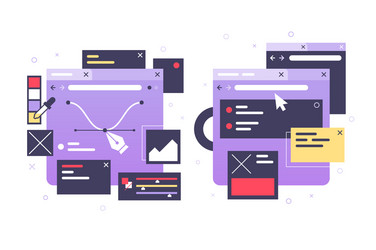 Web App Icons - Modern Toolkit vector image