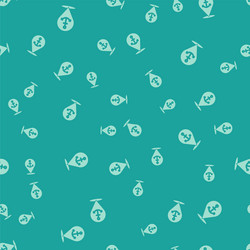 green map pointer with anchor icon isolated vector image