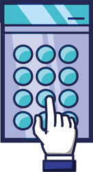 Hand indexing access code vector