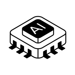microprocessor vector image