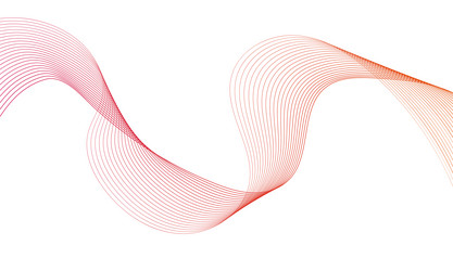 Abstract colorful wave element for design vector