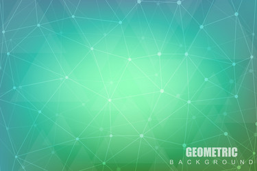 Geometric abstract background with connected line vector