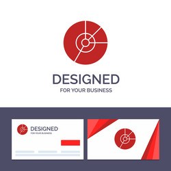 Creative business card and logo template pie vector