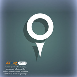 map pointer gps location icon symbol vector image