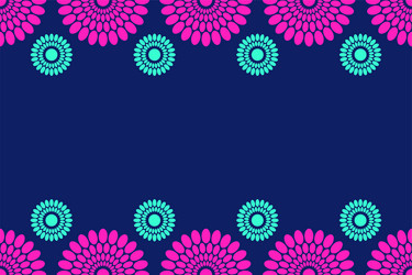 Seamless horizontal border pattern with circles vector