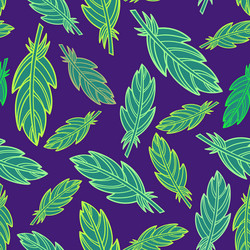seamless pattern with abstract botanical vector image