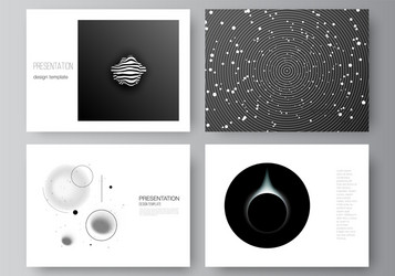 layout presentation slides design vector image
