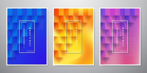 Modern Abstract Square Backgrounds vector