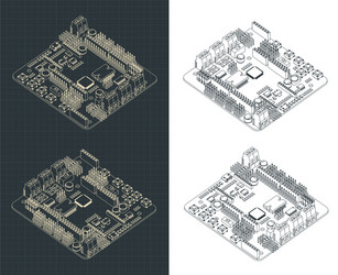 Arduino RoMeo V2 Robotics Controller vector image