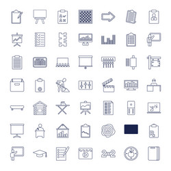 49 board icons vector