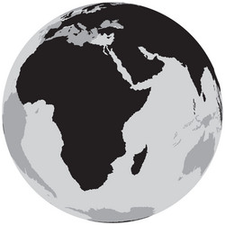 Earth africa vector