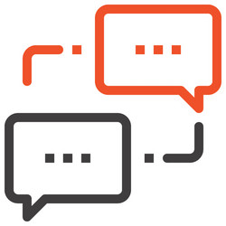 message bubble icon vector image